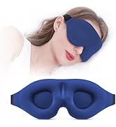 YIVIEW Sleep Mask for Side Sleeper, Complete Light Blocking 3D Sleeping Eye Mask, Soft Breathable...