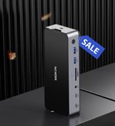 USB C Docking Station 3 Monitors Laptop USB C Dock Dual Monitor with 2 HDMI DisplayPort 4K144Hz,U...