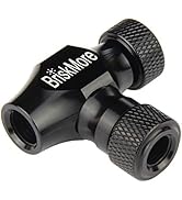 BriskMore CO2 Inflator or 12PCS X 16g CO2 Cartridges for Bike Tires, Presta and Schrader Valve Co...