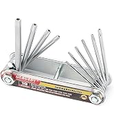 HORUSDY Tamper Proof Star Key Set (Folding) Security Torx Key Set Sizes Include T-6 to T-30