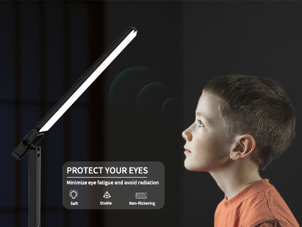 Protect your eyes with soft lighting to reduce eye fatigue