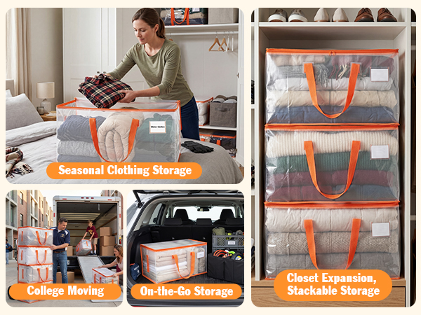 Multi-Scene Application - Perfect for Moving, Dorm, Home Storage & Car Trunk