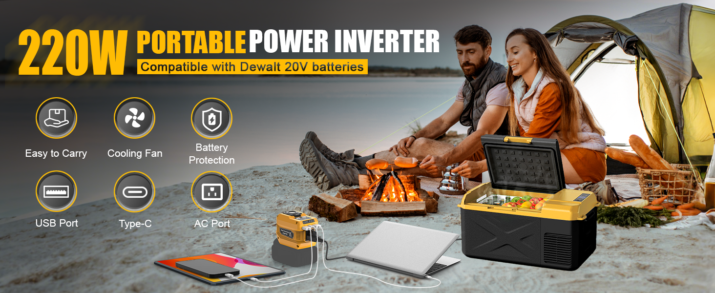 220W portable power inverter