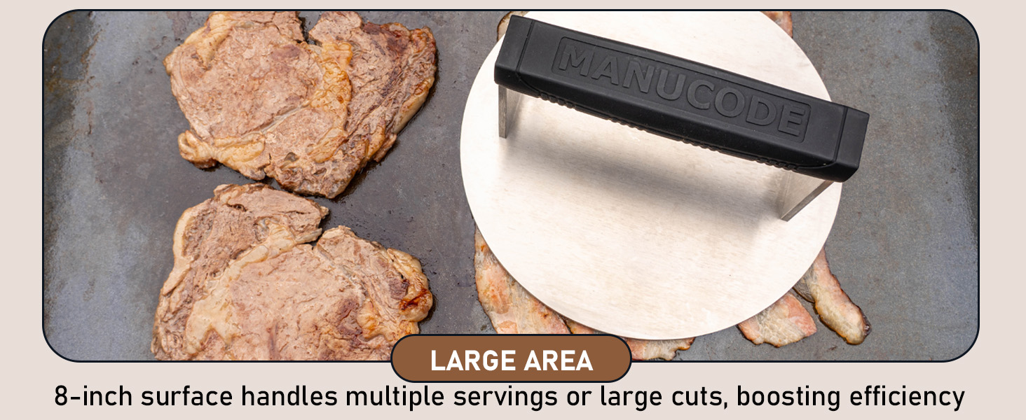 large bacon press