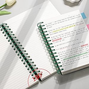 a5 spiral bound notebook college ruled lined journal composition books work writing note taking