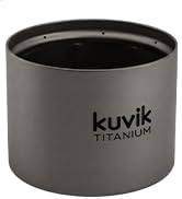 Kuvik Micro Titanium Siphon Alcohol Stove - Ultralight and Compact Stove for Backpacking, Camping...