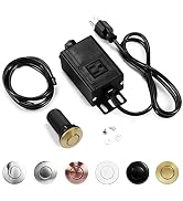 Garbage Disposal Air Switch Kit, Sink Top Waste Disposer On/Off Switch with Aluminum Alloy Power ...