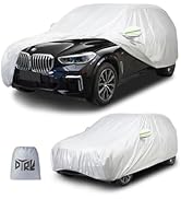 DTRK 6-Layer 2025 Upgraded Waterproof SUV Car Cover - Outdoor Full Cover Rain Sun UV Protection w...