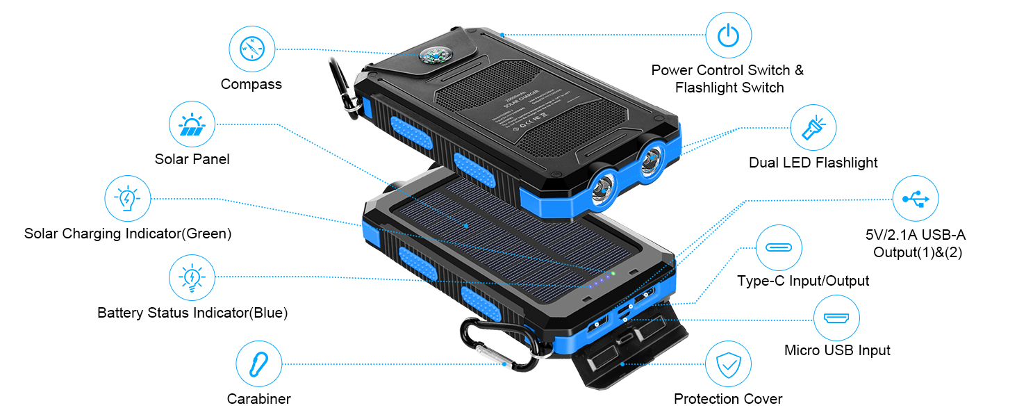 portable solar charger power bank solar powered portable charger solar powered battery charger