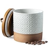 Miamolo Ceramic Jar with Lid, Coffee Canisters with Airtight Lids Kitchen Food Storage Container ...