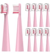 10PCS Toothbrush Replacement Head Compatible with Vekkia Kids Pink Unicorn Electric Toothbrush, 3...