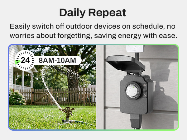 outdoor timer outlet waterproof