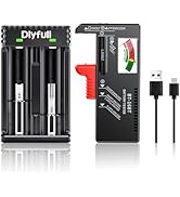 Dlypow B1T Universal Battery Tester (Upgraded Magnetic) and U3 Pro Universal Battery Charger 1000...