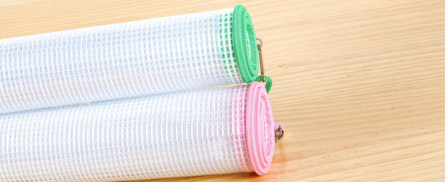 mesh zipper pouch bag