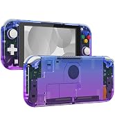 eXtremeRate Gradient Translucent Bluebell DIY Replacement Shell for Nintendo Switch Lite, NSL Han...