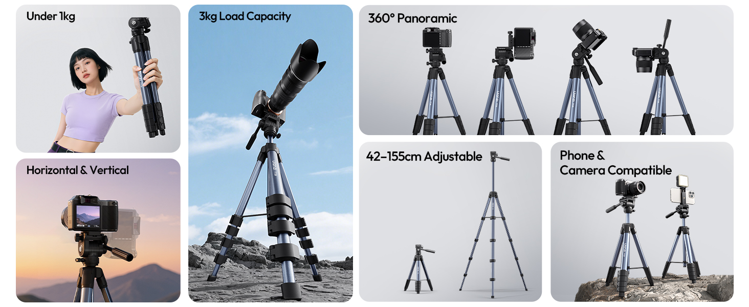 aluminum camera tripod