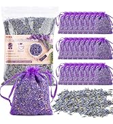6.6OZ Sukh Lavender Sachet Bags - Fresh Scented Dried Lavender Flowers Potpourri Bags Refill Sach...