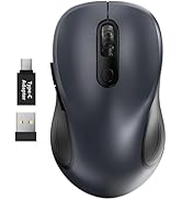 Trueque Wireless Mouse, 2.4GHz Ergonomic Mouse for Laptop & PC, Silent Portable Computer Mice wit...