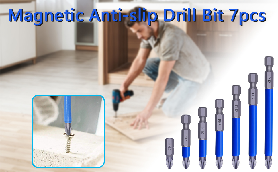magnetic drill bits, magnetic bit screw driver, screw driver and drill set, driver bits for drill