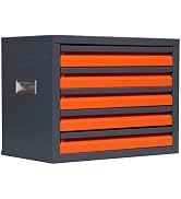 Donext 5-Drawer Drill Bit Dispenser Cabinet, Storage Size from 1/16" to 1/2"Thread mill storage b...