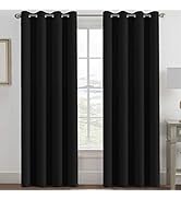 H.VERSAILTEX 100% Blackout Curtains for Bedroom Black Out Curtains 96 inch Thermal Insulated Long...