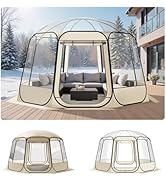 VEVOR Pop up Sports Tent, 8 Sizes Optional Clear Bubble Tent for 1-15 Person, Waterproof Outdoor ...