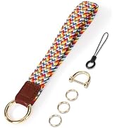 WEESMILE Wristlet Keychain for Women Stretchy Wrist Keychain Lanyard for Phone Case Wallet Id Car...