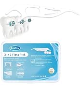 DanTicy Orthodontic Flossers for Braces, 3-in-1 Dental Floss Picks, 50 Count