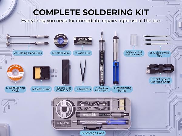 cordless soldering iron kit