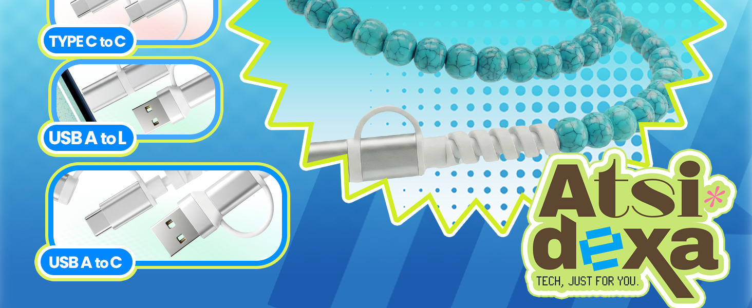 Atsidexa Beaded Charging Cable