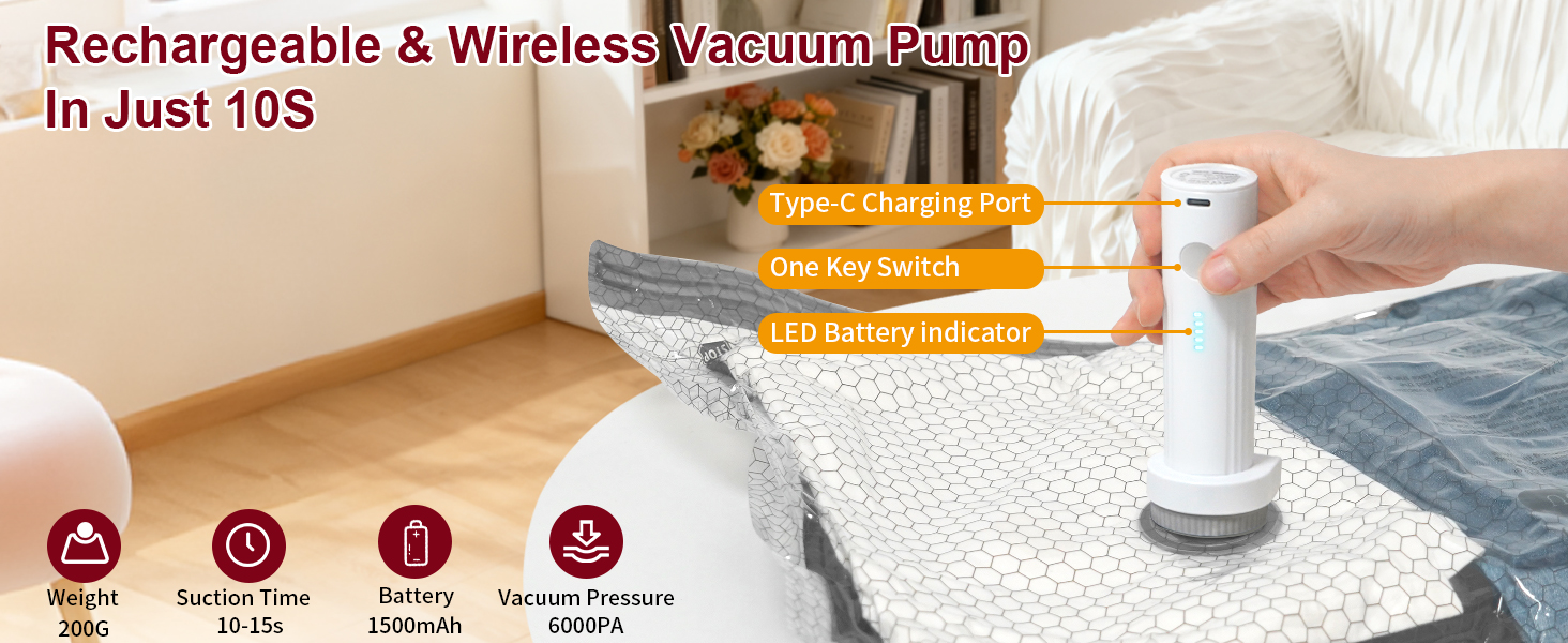 Vacuum storage bags