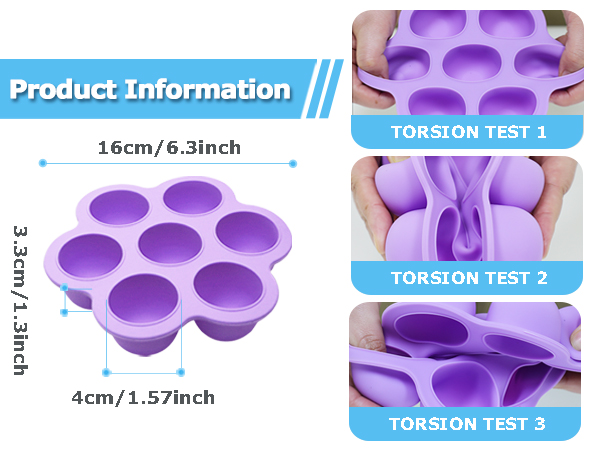Press bottom to simply pull out perfectly formed Popsicles. Easy release without effort.