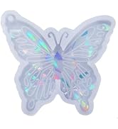 Transparent Butterfly Silicone Mold, Holographic Resins Silicone Mold Resins Keychain Mold DIY Je...