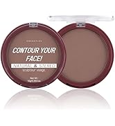 Natural Matte Dark Brown Cream Contour Palette – Lightweight, Blendable Monochrome Powder, Base f...