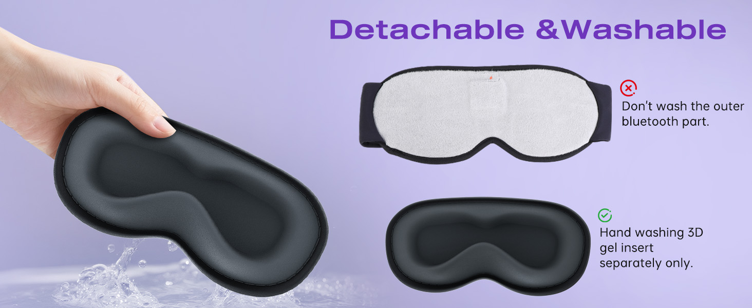 weighted cooling eye mask for sleeping bluetooth sleep mask