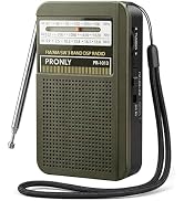 Portable AM FM Radio, 3 Band Transistor Radio with Shortwave, USB-C Rechargeable Portable Radio w...