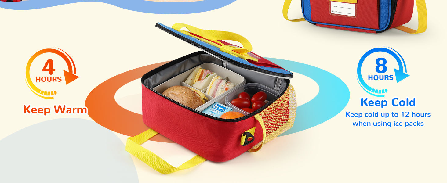 red lunch box kids for boy
