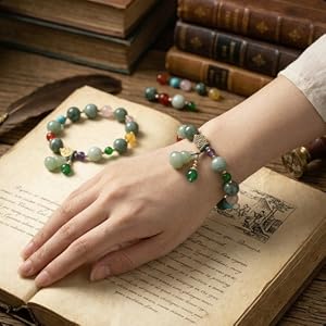 Protection amulet, wealth and health bracelet, handcrafted spiritual gift
