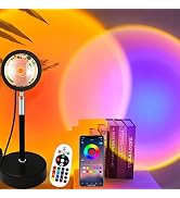 YouOKLight Sunset Lamp Projector, Sunset Projector Light LED 16 Colors Brightness Adjustable Proj...