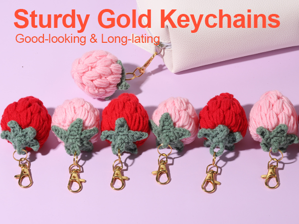 Sturdy Gold Key Chains for Crafts