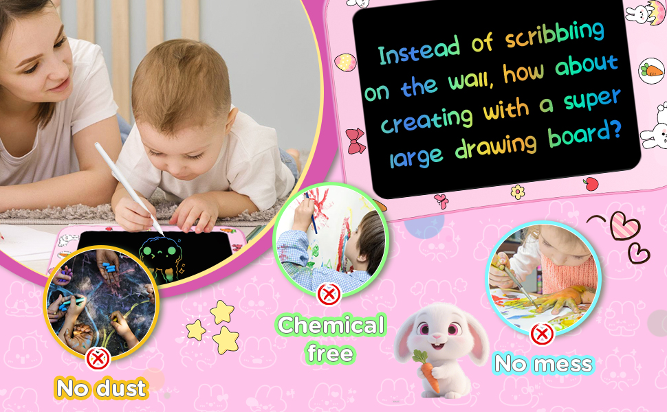 Chemical free No dust No mess
