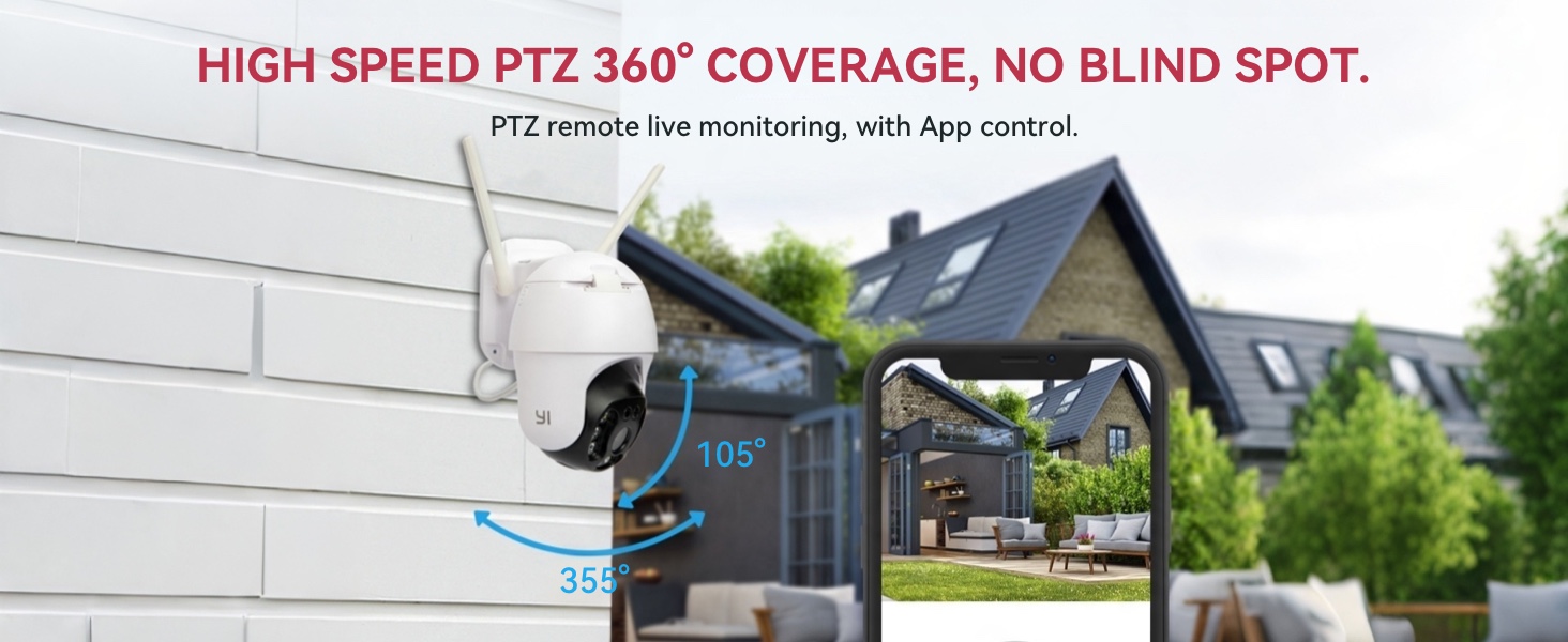yi outdoor camera PTZ 360°