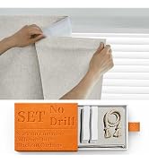 Sovtfides 100% Blackout Magic Tape Stick On Curtains Window Shades Pull Down Blackout Window Cove...