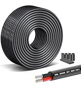 22 Gauge Stranded Copper Wire 22/2 AWG Oxygen-Free Hookup Cable - 49.21FT UL2464 Certified Flexib...