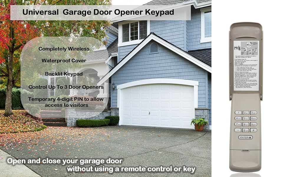 universal Garage Door Keypad G940EV-P2, 878MAX, 877MAX, 877LM, CMXZDCG440