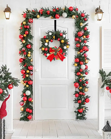 PECULA 2 Pack 14' Wreath Hangers for Front Door