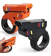 Fidget Gun Fidget Slider Toy, EDC Gyro Finger Toy Fidget Ring Fingertip Textured Spinner Flip (Ba...