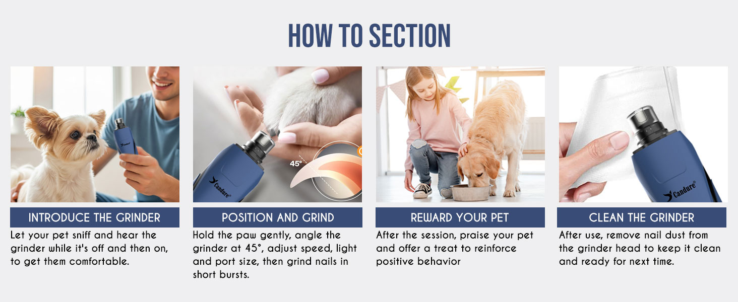 Pet Nail Grinder Dog Claw Grinder Cat Nail Grinder