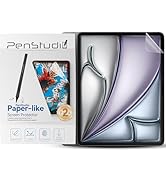 Penstudio Paper-Feel Screen Protector for iPad Air M2 13 Inch, Anti-Glare Matte PET Film for Draw...