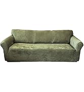 Nouvelle Legende Furniture Slipcover Stretch Suede Sofa Green